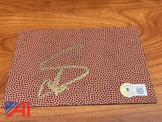 Stefon Diggs signed "football" surface